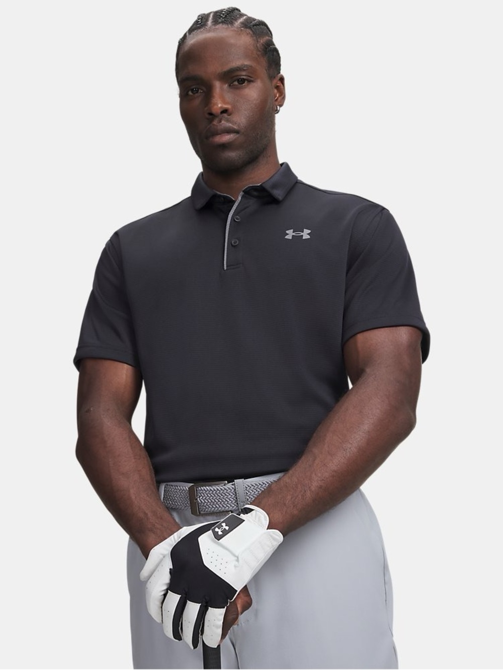 Under Armour Black Tech Loose Fit Polo